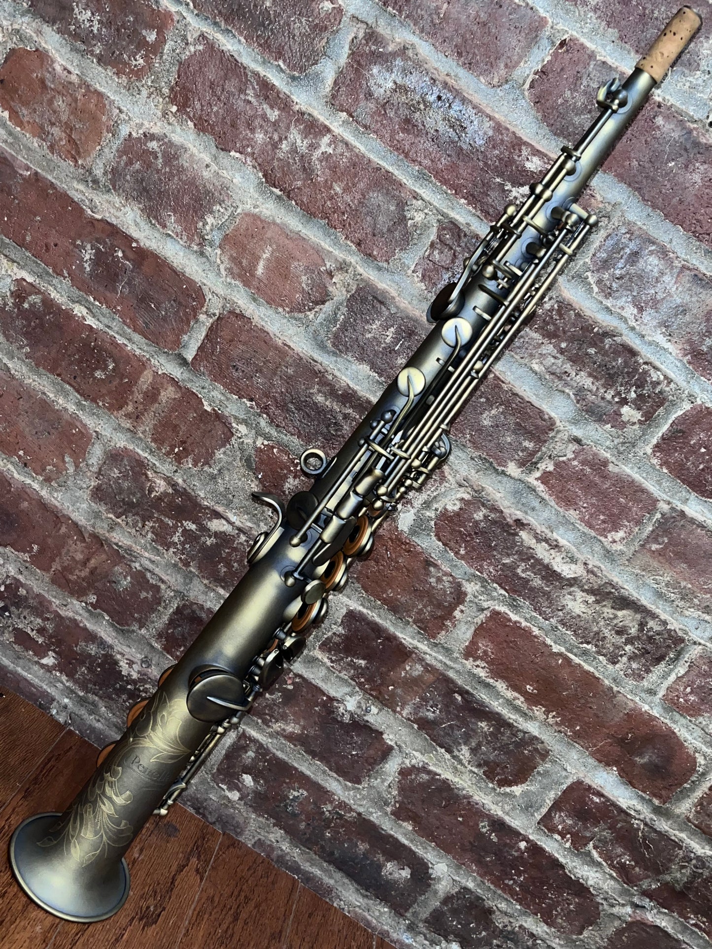 Penella Sax 1-Piece Straight Soprano, gold-lacquered finish