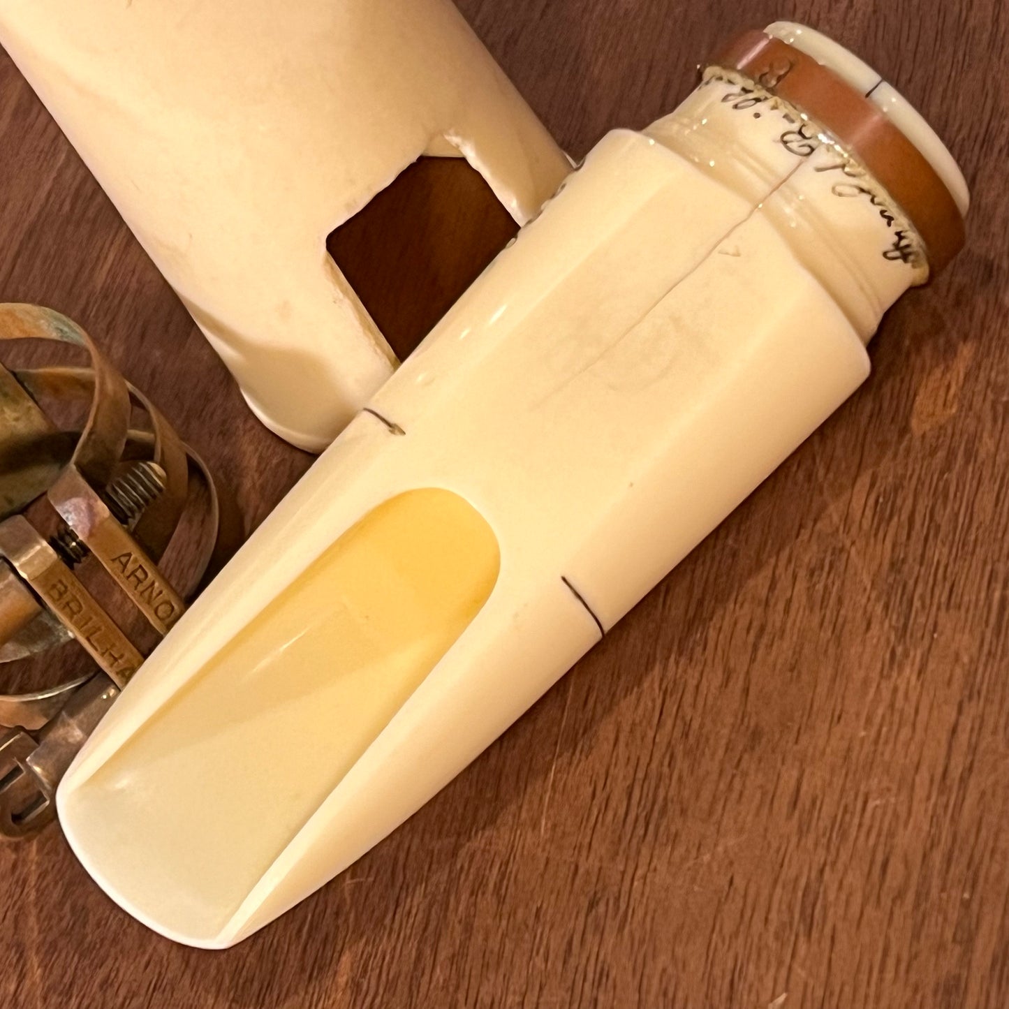 Vintage Brilhart Alto .092” refaced by Adam Niewood (w cap & lig or individually)