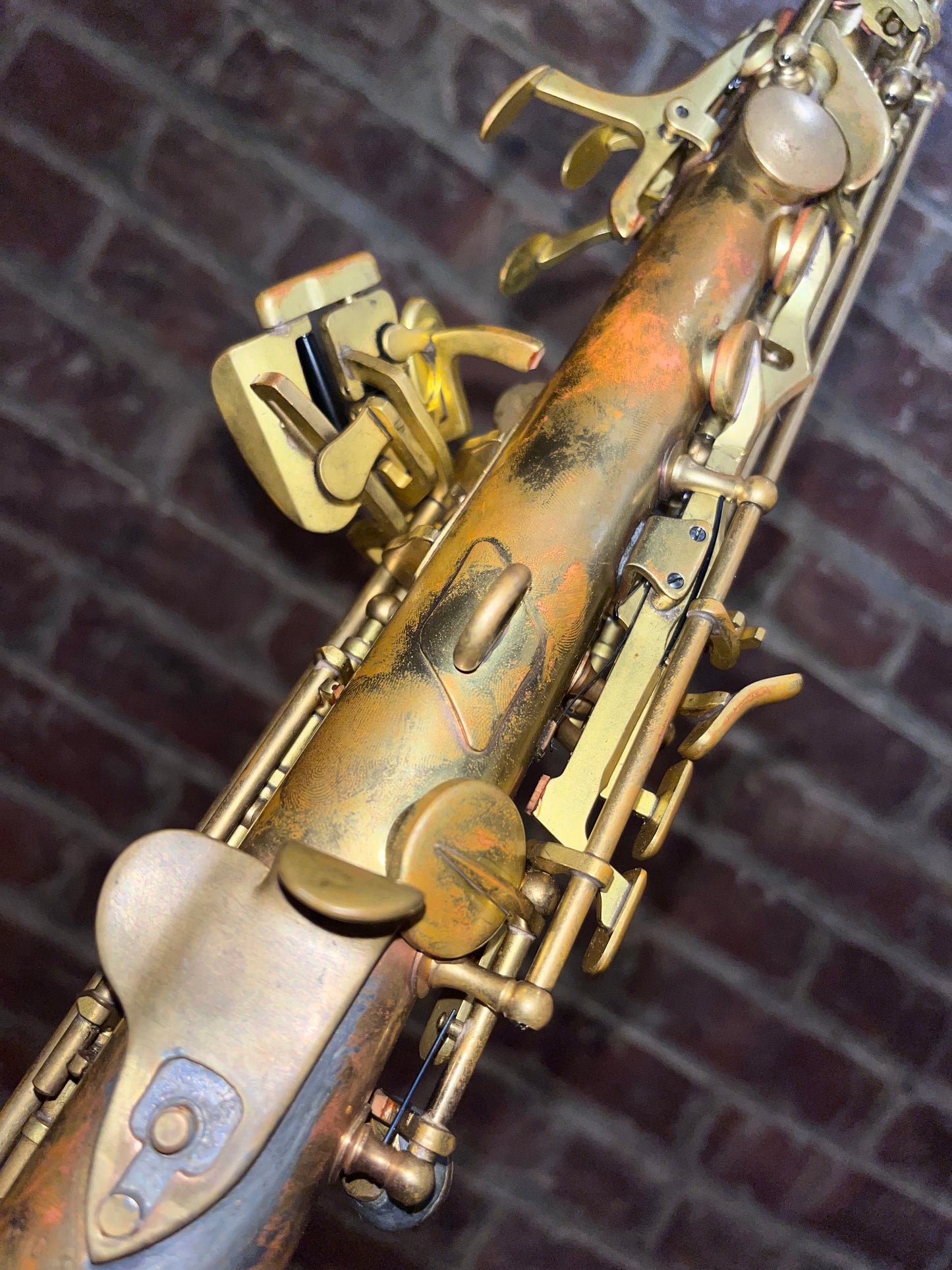 RW Roberto’s Winds Straight 1-piece Soprano Sax Raw Brass
