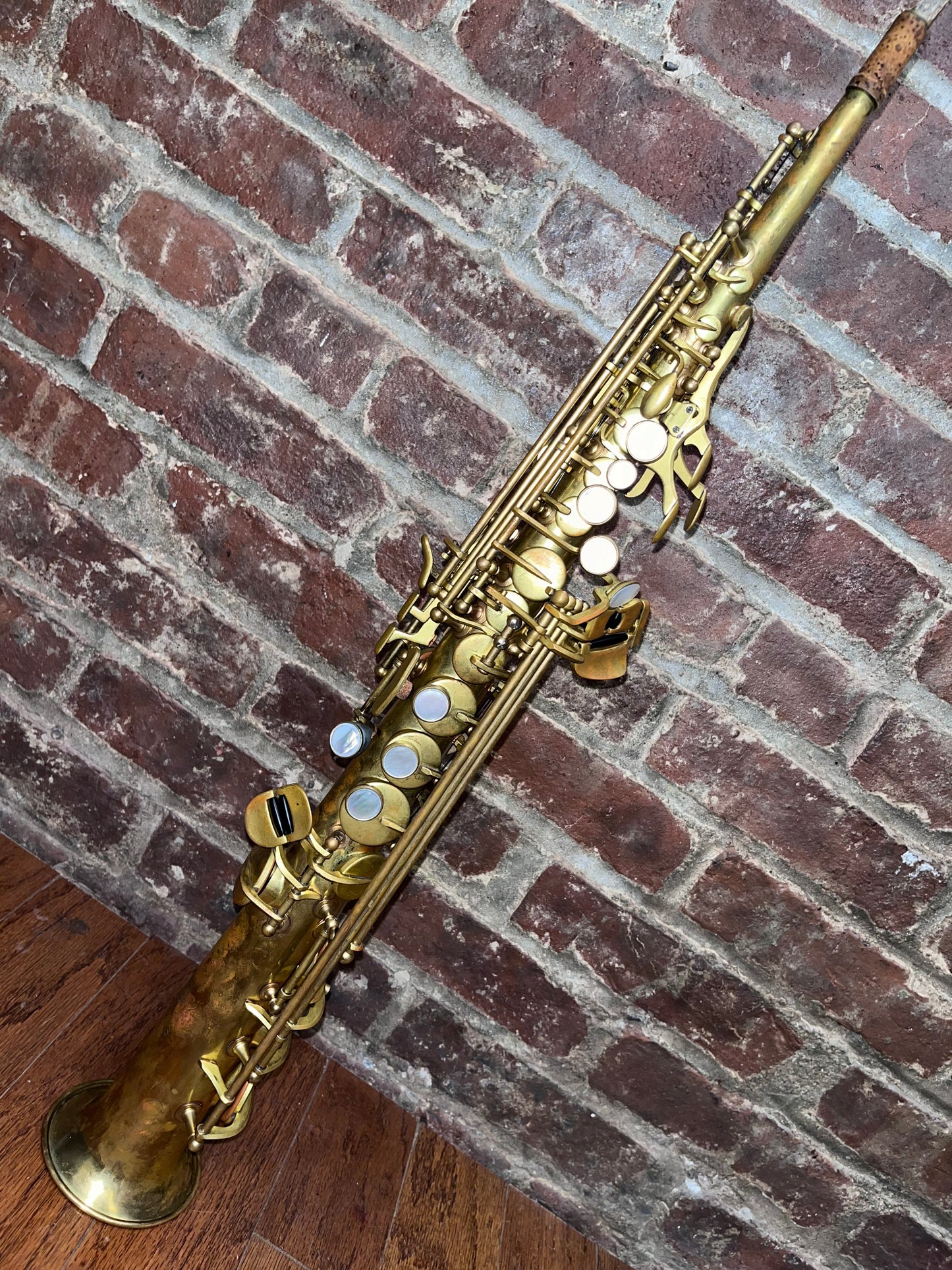 RW Roberto’s Winds Straight 1-piece Soprano Sax Raw Brass