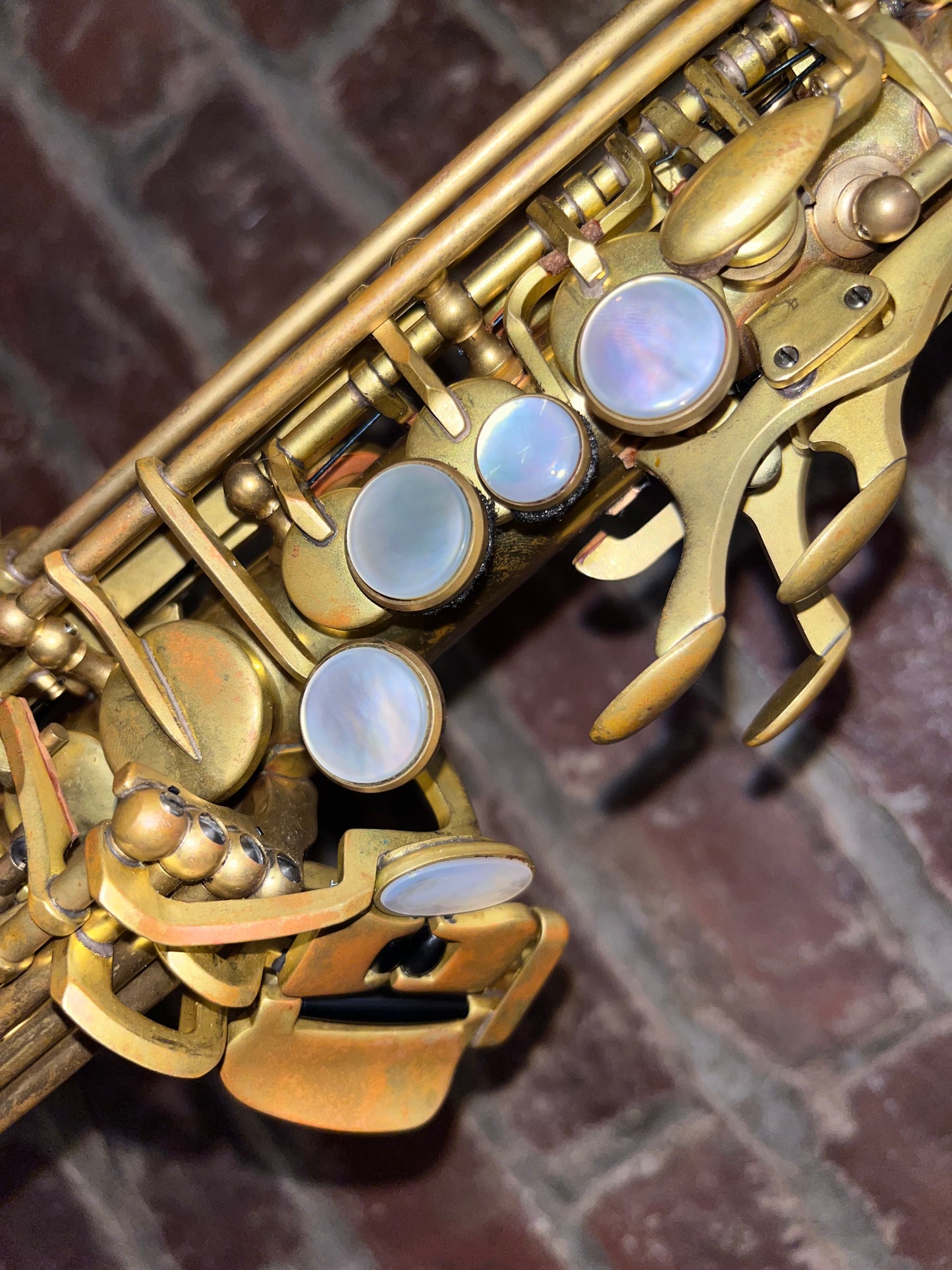 RW Roberto’s Winds Straight 1-piece Soprano Sax Raw Brass